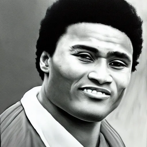 Image similar to portrait of eusebio, high detail, high resolution