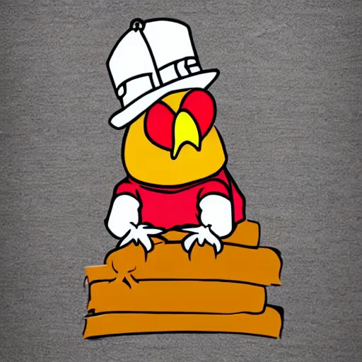 Image similar to chicken using inmate clothes