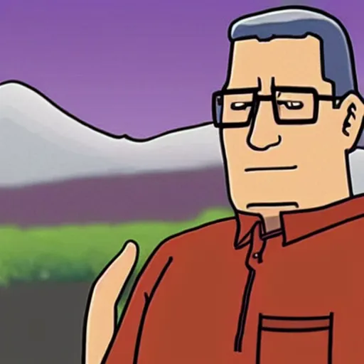 Prompt: real photograph of hank hill