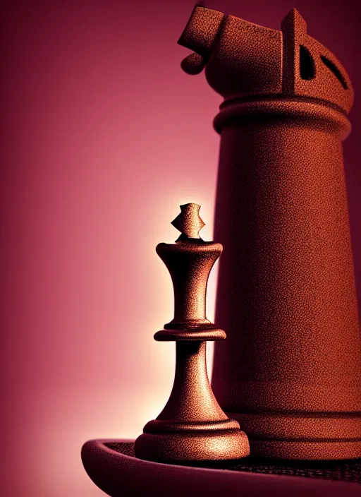Prompt: ( queen chess piece by jonathan monk, sharpfocus, photorealism, soft diffuse autumn lights, some sun light ray, dark room wall, canon 5 d 5 0 mm lens
