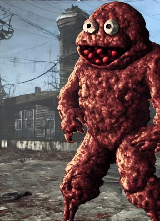 Image similar to Meatwad in fallout 4