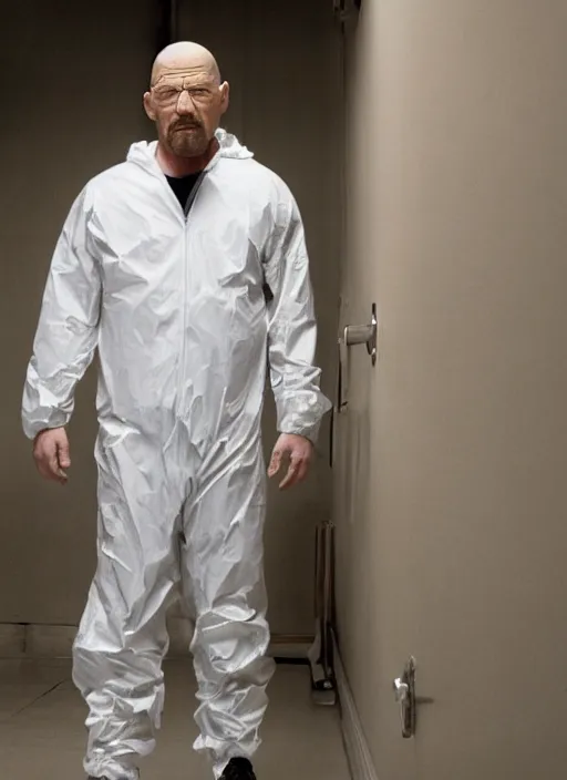 Image similar to tv still of jessica simpson as walter white in breaking bad, 4k.