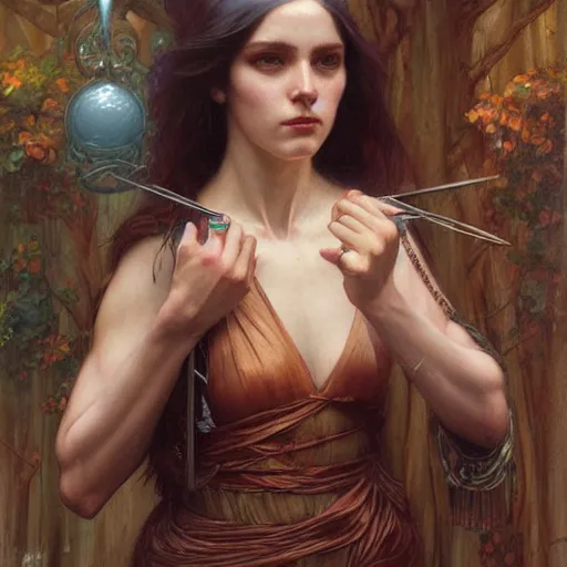 Prompt: a painting in the style of tom bagshaw, and in the style of donato giancola, and in the style of john william waterhouse. smooth, sharp focus, semi - realism.