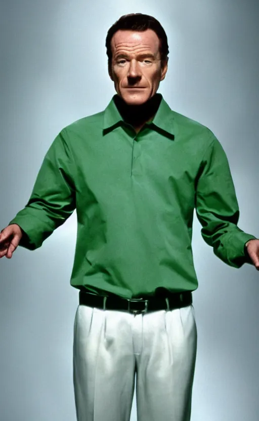 Image similar to film still of bryan cranston as hal in the tv show malcolm in the middle, full-shot, 4k