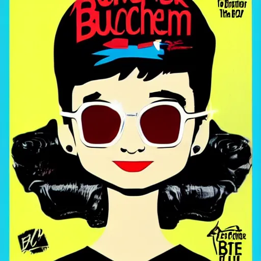 Prompt: audrey hepburn cos play butcher billy, stop motion vinyl action figure, plastic, toy, butcher billy style