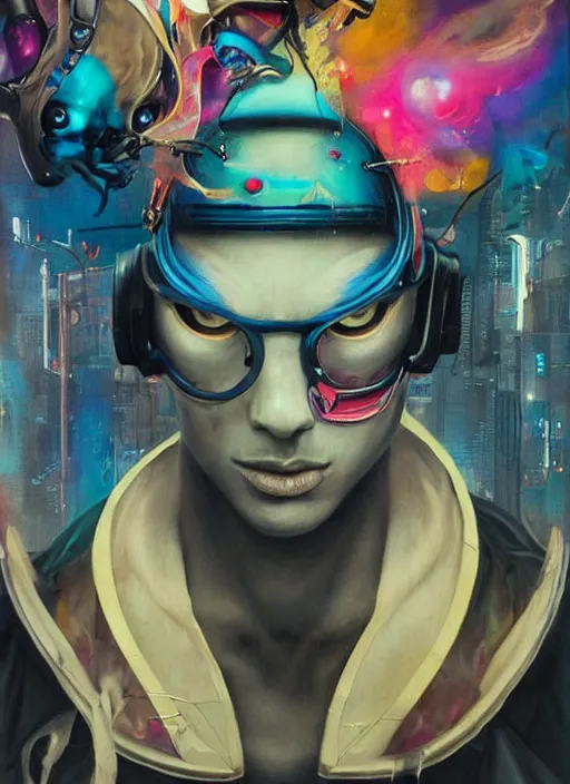 Prompt: beautiful portrait of lofi cyberpunk mewtwo, by Tristan Eaton, Stanley Artgermm, Tom Bagshaw, Greg Rutkowski, Carne Griffiths. trending on DeviantArt, face enhance, hyper detailed, trending on Artstation, 8k, masterpiece, graffiti paint, fine detail, full of color, intricate detail, golden ratio illustration