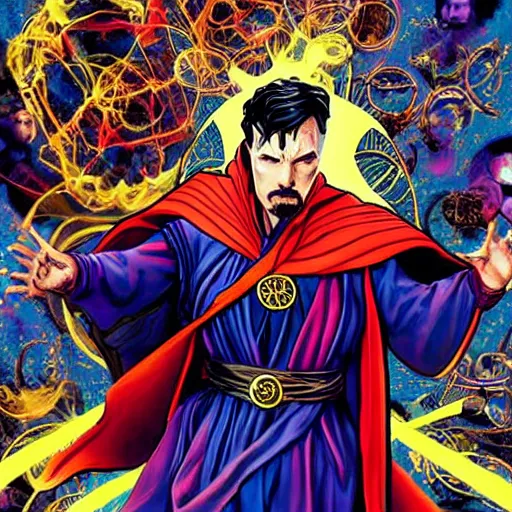 Prompt: doctor strange in the multiverse of madness