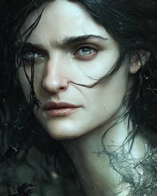 Prompt: rachel weisz, hyper realistic face, beautiful eyes, fantasy art, in the style of greg rutkowski, intricate, hyper detailed, smooth