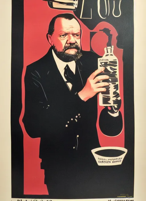 Prompt: 1970s old poster style of mind-blown Louis Pasteur, portrait photo, studio lighting