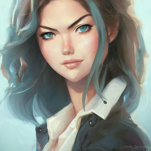 Prompt: kate upton, portrait shinkai makoto studio ghibli studio key hideaki anno sakimichan stanley artgerm lau rossdraws james jean marc simonetti elegant highly detailed digital painting artstation pixiv