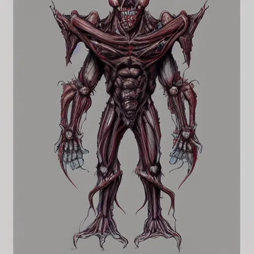 Prompt: Doom Cacodemon anatomical study