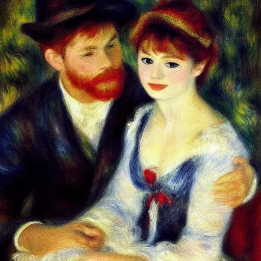 Prompt: a beautiful painting by renoir