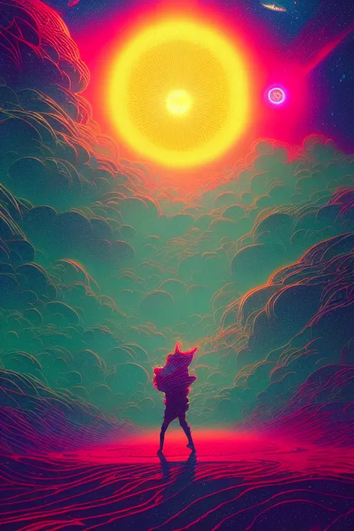 Prompt: dancing on a supergiant star supernova, by victo ngai, kilian eng vibrant colours, dynamic lighting, digital art, winning award masterpiece, fantastically beautiful, illustration, aesthetically inspired by beksinski and dan mumford, trending on artstation, art by greg rutkowski, 8 k