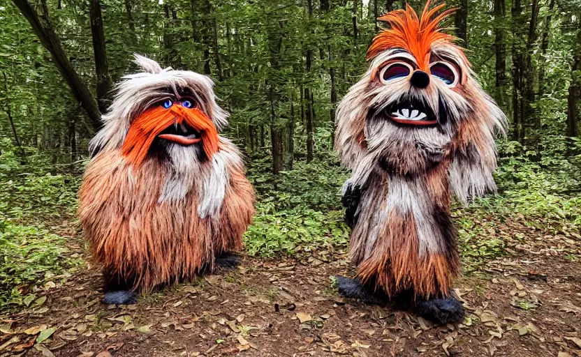 Image similar to nature trail cam image of gritty the mascot