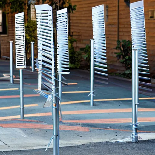 Image similar to 4g cellular antennas arrayed on posts