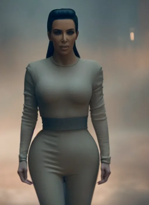 Image similar to film still of kim kardashian as Joi in Bladerunner 2049,