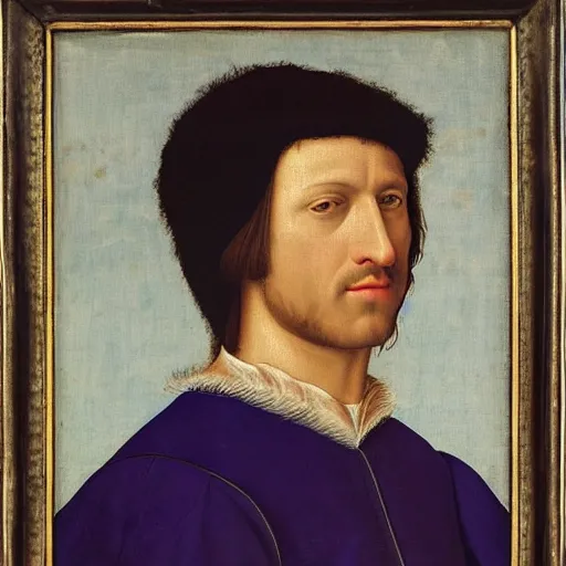 Prompt: a renaissance style portrait painting of Pablo Motos