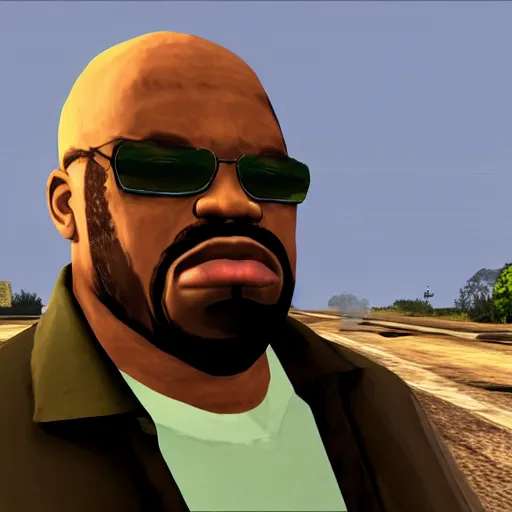 Image similar to big smoke from gta san andreas