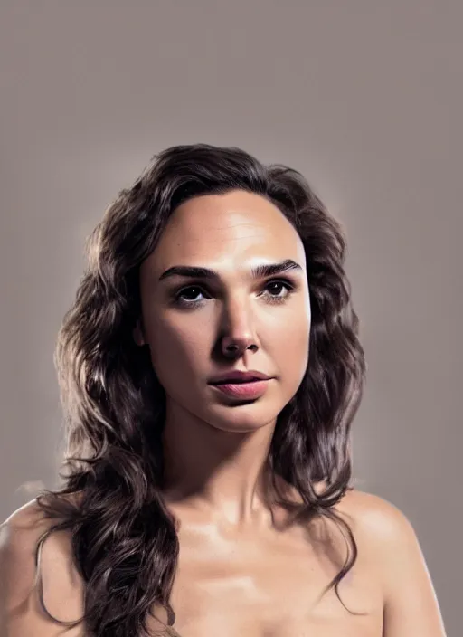 Image similar to portrait of gal gadot as james bond, by charlotte grimm, natural light, detailed face, beautiful features, symmetrical, canon eos c 3 0 0, ƒ 1. 8, 3 5 mm, 8 k, medium - format print, half body shot