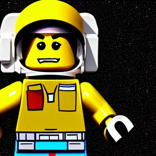 Image similar to toy astronaut painted as a blocks profile page in the lego style by lego, realistic, colorful, positive vibes, cinematic, hd