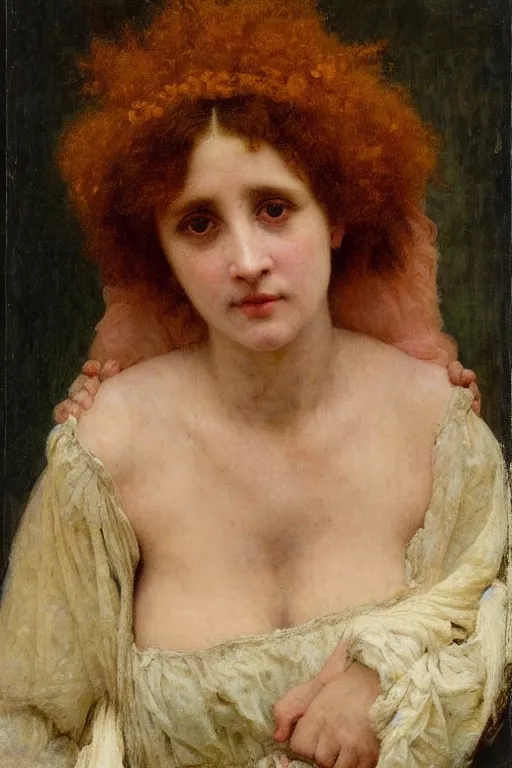 Prompt: a renaissance oil painting medium shot portrait by alma tadema of the mother of nightmares, colourful pastel, detailed academic bouguereau, high shadow, sharp focus