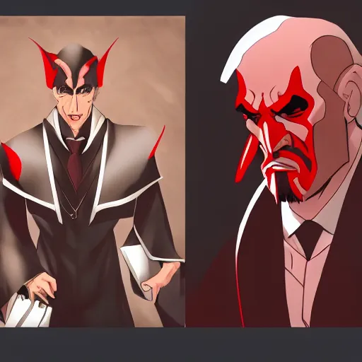 Image similar to portrait of maul goodman sith lawyer, anime fantasy illustration by tomoyuki yamasaki, kyoto studio, madhouse, ufotable, comixwave films, trending on artstation