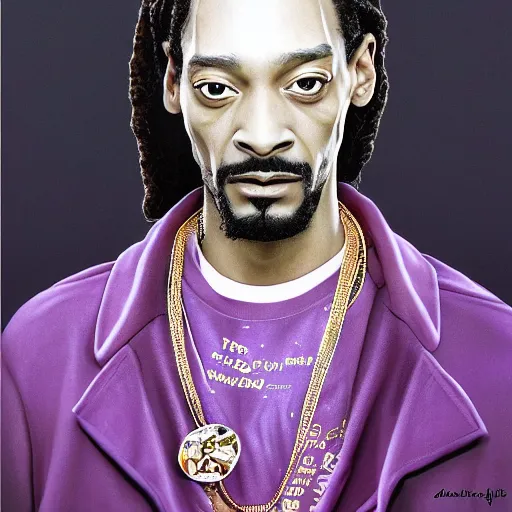 Image similar to beautiful portrait of Snoop Dogg like a ginger white person, face like european, Snoop Dogg blended white face paint, albino pale person like Caucasian race, Caucasoid race, dramatic lighting, intricate, wild, highly detailed, digital painting, artstation, concept art, smooth, sharp focus, illustration, art by artgerm and greg rutkowski and alphonse mucha, aryan man solo footage