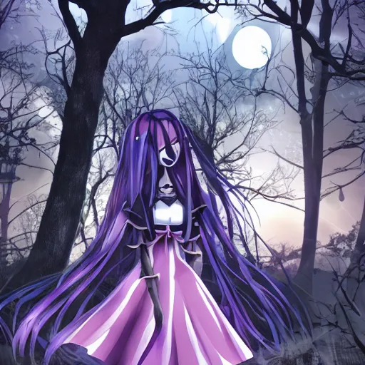 Image similar to beautiful android gothic lolita standing in a city taken over by nature , theme of sadness, melancholy, and dark beauty, high exposure