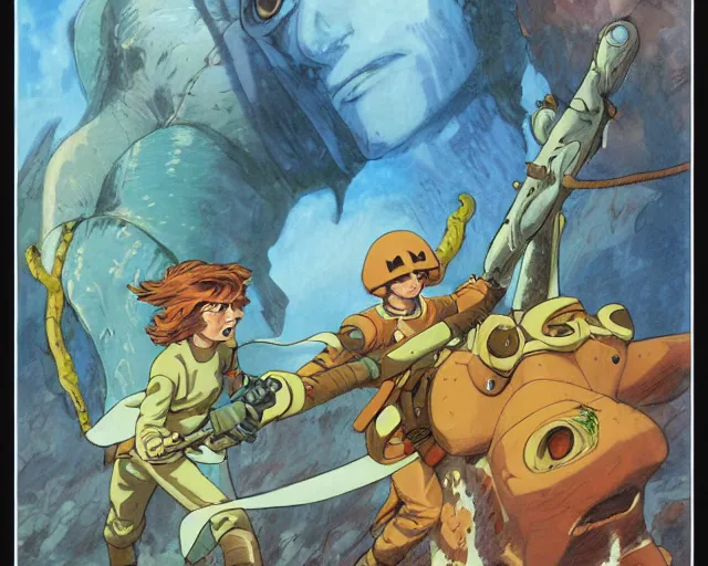 Image similar to the art of nausicaa, high resolution