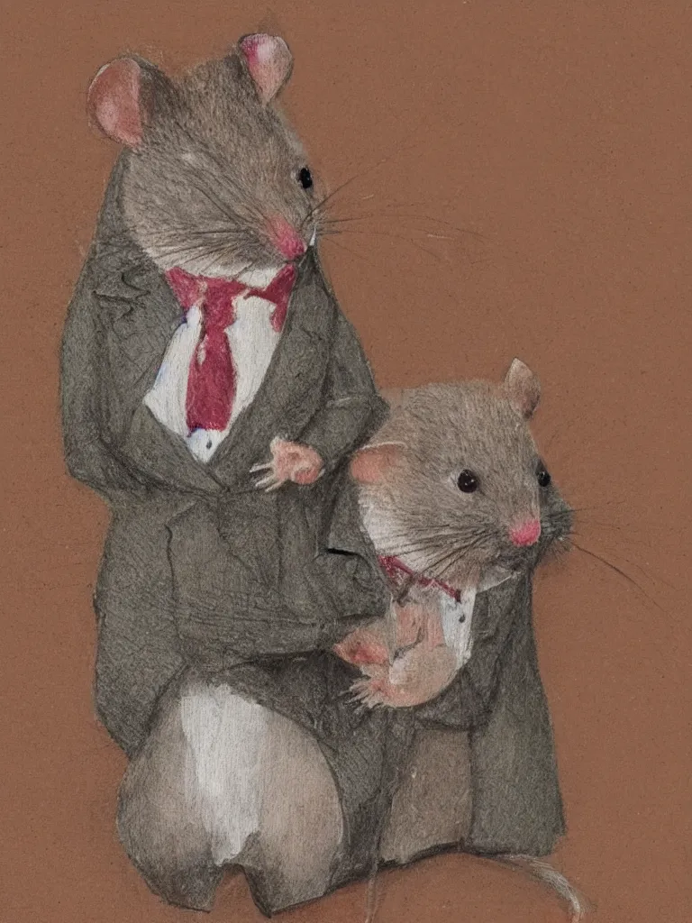 Image similar to Potrait of a Well Dressed Mouse