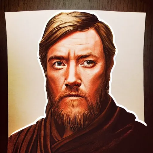 Image similar to obi wan kenobi made of pierogies