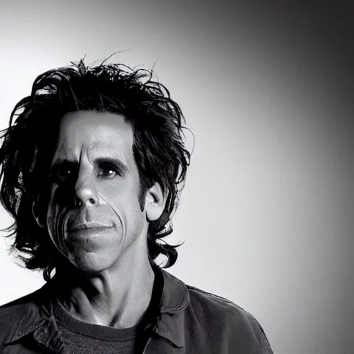 Prompt: an x - ray of ben stiller