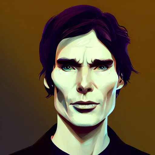 Prompt: Portrait of Cillian Murphy as the Reaper, mattepainting concept Blizzard pixar maya engine on stylized background splash comics global illumination lighting artstation lois van baarle, ilya kuvshinov, rossdraws