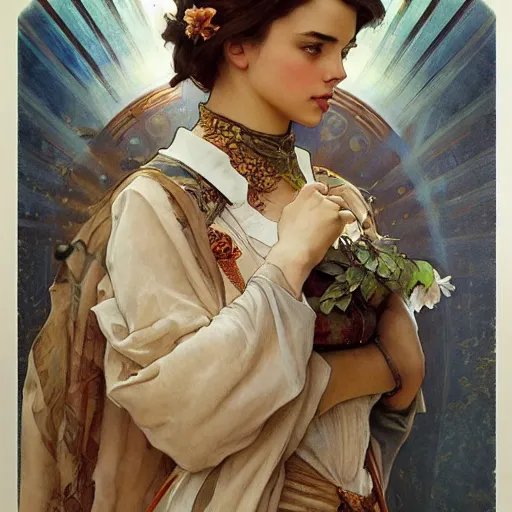 Image similar to amazing lifelike award winning pencil illustration of Ana De Armas trending on art station artgerm Greg rutkowski alphonse mucha j.c. Leyendecker cinematic