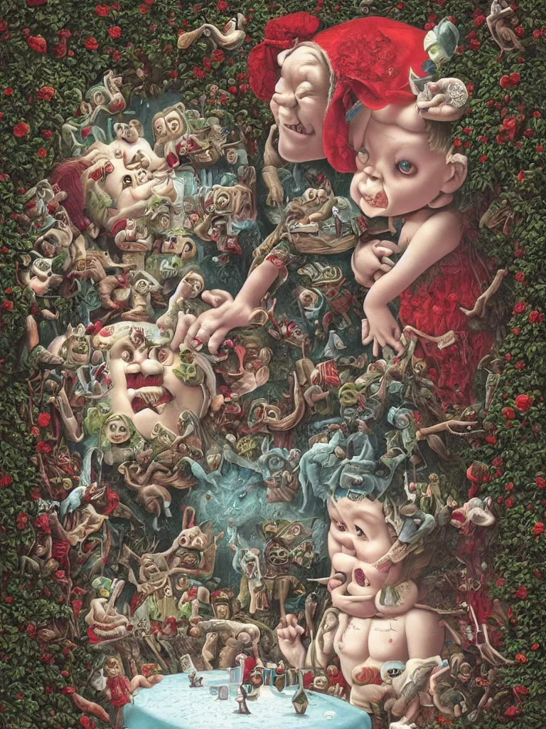 Image similar to This is the Hour of Lead remembered, if outlived, as Freezing persons, recollect the Snow First Chill then Stupor then the letting go Mark Ryden and Alex Gross, Todd Schorr highly detailed