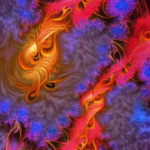 Image similar to flame fractals everywhere!