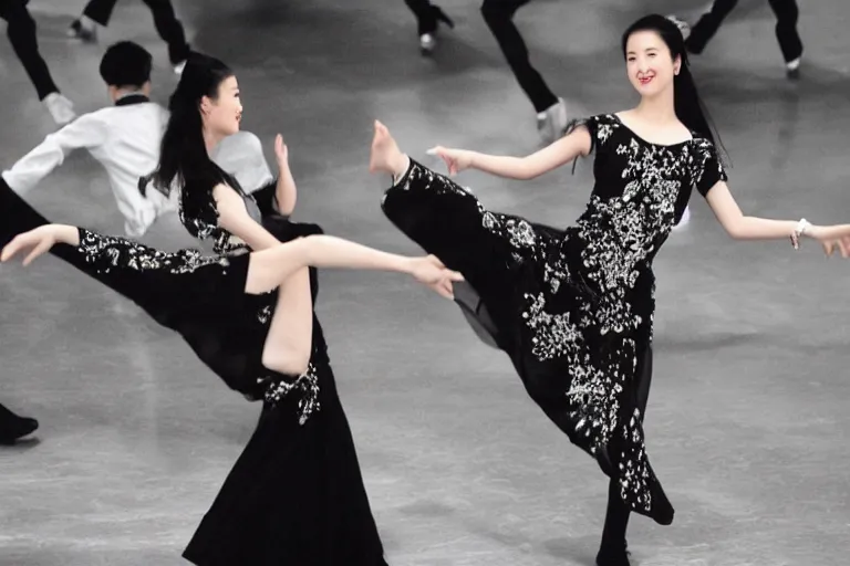 Prompt: Liu Yifei dancing