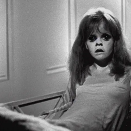 Image similar to linda blair in the exorcist (1973)