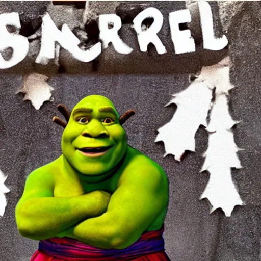 Image similar to shrek received nobel price