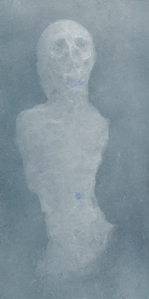 Prompt: portrait of a ghost made of water