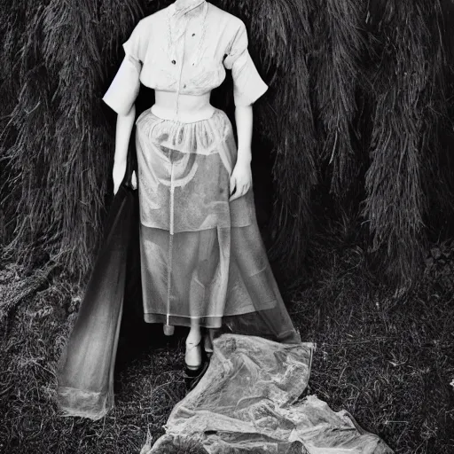 Image similar to wetplate editorial fashion