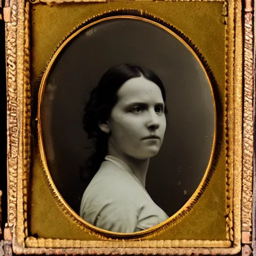 Image similar to daguerreotype of a woman