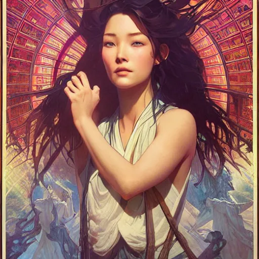 Prompt: movie poster, oiled magic cube, by tsuyoshi nagano, greg rutkowski, artgerm, alphonse mucha