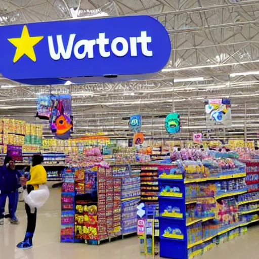 Prompt: starro in walmart