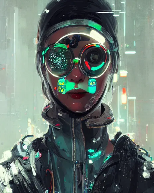 Image similar to detailed portrait neon medical machinery cyberpunk futuristic, reflective puffer jacket, black leggings, decorated with traditional ornaments in a white room with piles of garbage by ismail inceoglu dragan bibin hans thoma, perfect face, fine details, realistic shaded, fine - face, pretty face