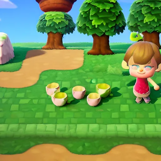 Image similar to Shrek in animal crossing new horizons