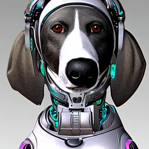 Image similar to cyborg dog hi resolution details