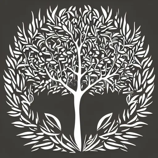 Image similar to vector logo illustration of a burning bush. modern style