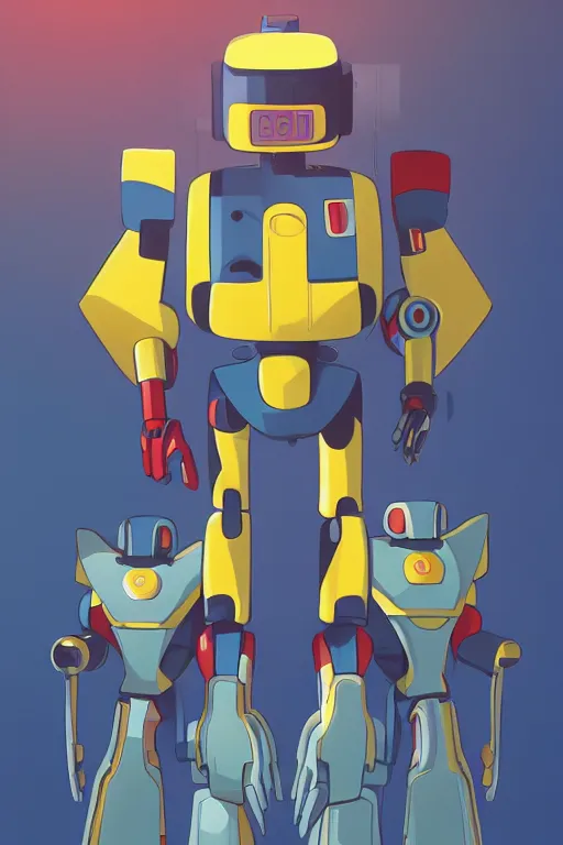 Image similar to metabots medabots medarotto medarot robot minimalist comics helmet mask neon cybereye, behance hd by jesper ejsing, by rhads, makoto shinkai and lois van baarle, ilya kuvshinov, rossdraws global illumination ray tracing hdr radiating a glowing aura