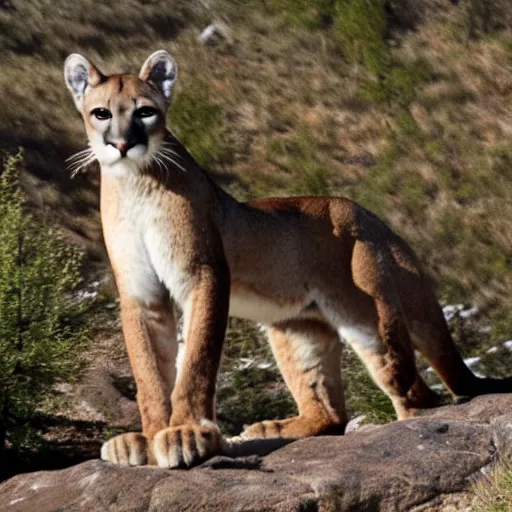 Image similar to zoomed in picture of mountain lion